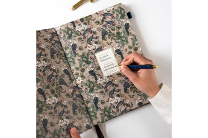 Bespoke Letterpress 2026 Desktop A4 Linen Bound Planner - Botanical Grove | Flywheel | Stationery | Tasmania