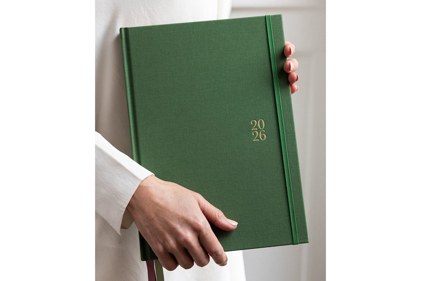 Bespoke Letterpress 2026 Desktop A4 Linen Bound Planner - Finch | Flywheel | Stationery | Tasmania