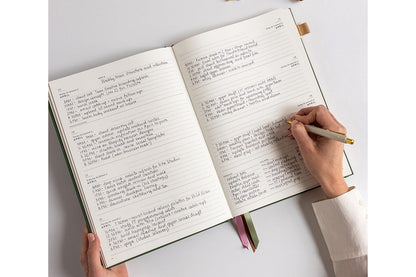 Bespoke Letterpress 2026 Desktop A4 Linen Bound Planner - Finch | Flywheel | Stationery | Tasmania