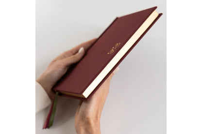 Bespoke Letterpress 2026 Petite Linen Bound Planner - Mulberry | Flywheel | Stationery | Tasmania