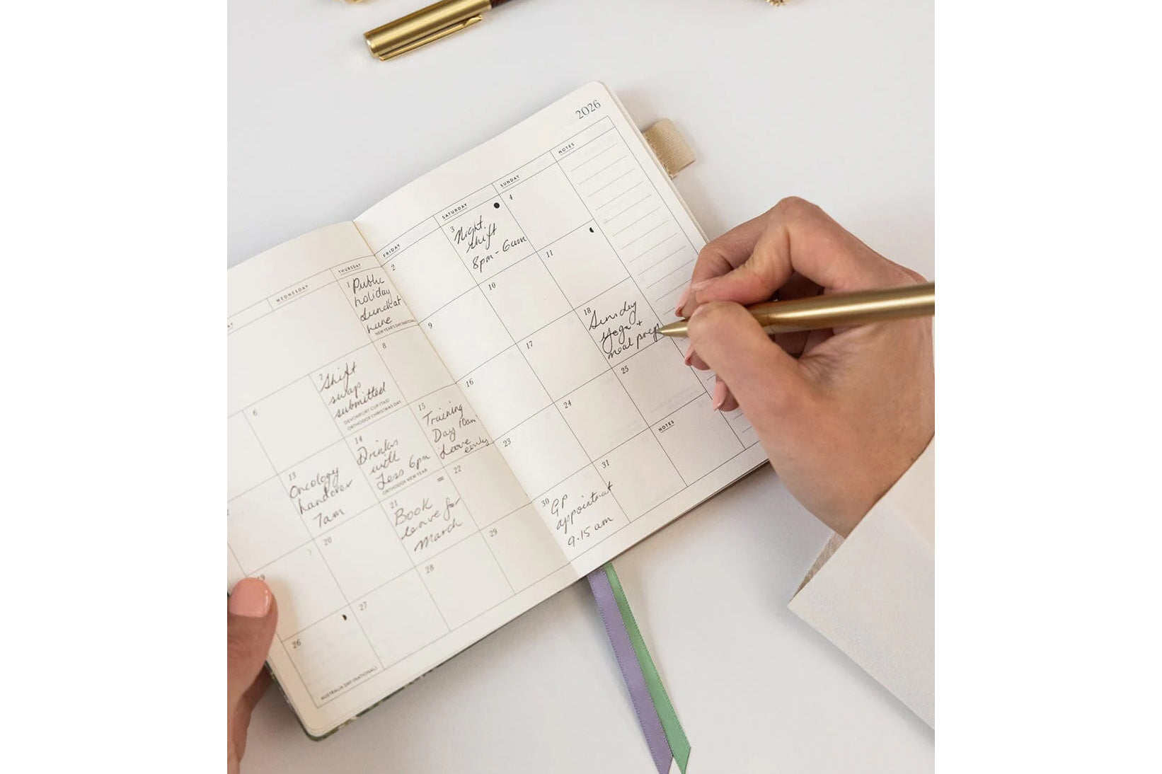 Bespoke Letterpress 2026 Pocket Planner - Summer Perennials | Flywheel | Stationery | Tasmania