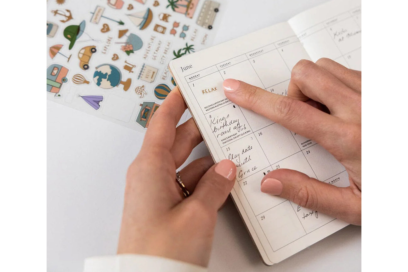 Bespoke Letterpress 2026 Pocket Planner - Wildflowers | Flywheel | Stationery | Tasmania