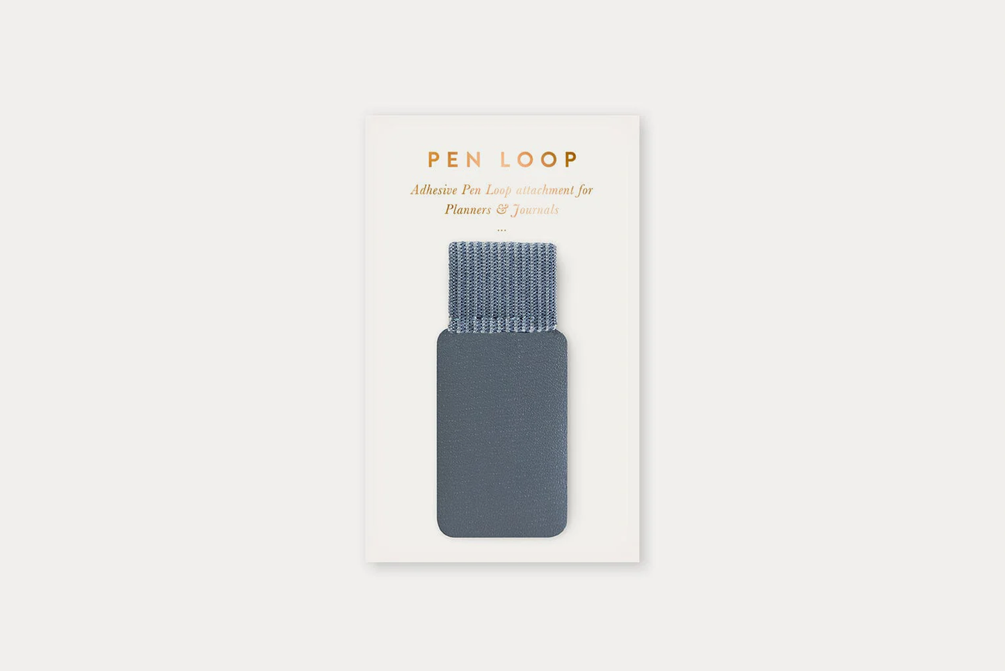 Bespoke Letterpress Adhesive Pen Loop - Denim Blue | Flywheel | Stationery | Tasmania