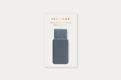 Bespoke Letterpress Adhesive Pen Loop - Denim Blue | Flywheel | Stationery | Tasmania