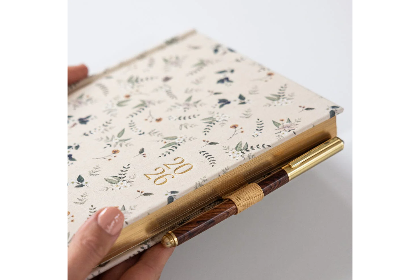 Bespoke Letterpress Adhesive Pen Loop - Mustard | Flywheel | Stationery | Tasmania