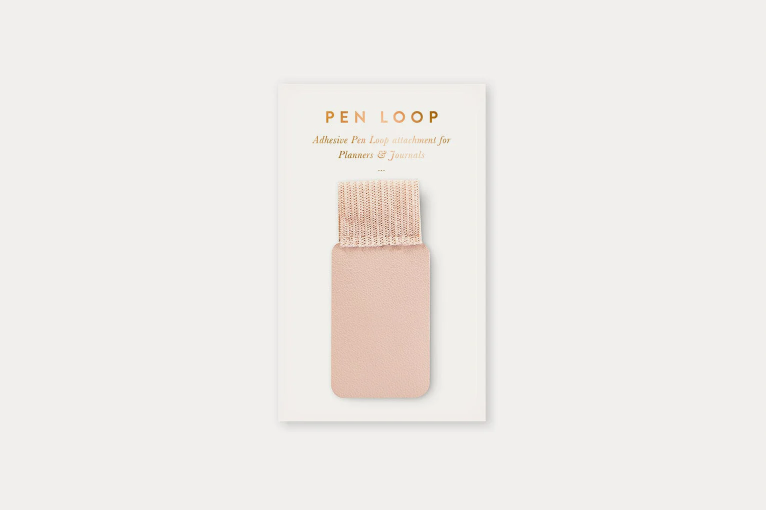 Bespoke Letterpress Adhesive Pen Loop - Pale Pink | Flywheel | Stationery | Tasmania