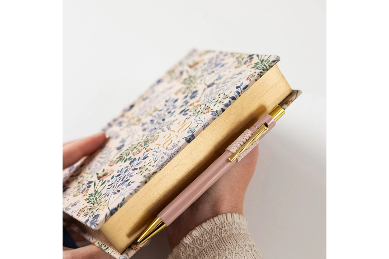 Bespoke Letterpress Adhesive Pen Loop - Pale Pink | Flywheel | Stationery | Tasmania