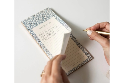 Bespoke Letterpress DL Notepad - Bluebloom Ivy Notes & Memos List | Flywheel | Stationery | Tasmania