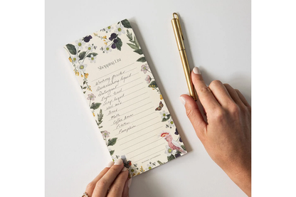 Bespoke Letterpress DL Notepad - Cockatoo Shopping List | Flywheel | Stationery | Tasmania