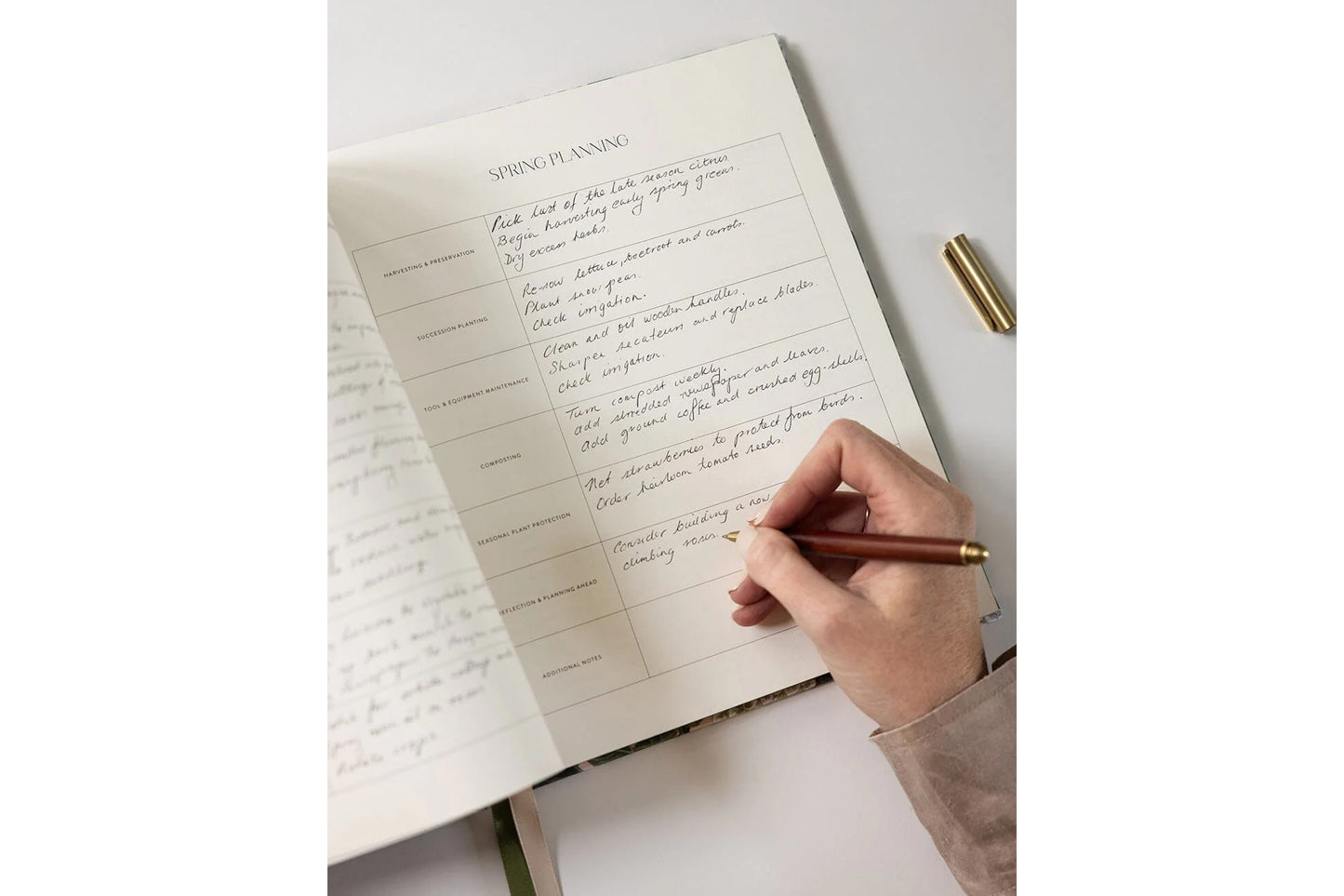 Bespoke Letterpress Heirloom Gardening Journal - Hydrangea | Flywheel | Stationery | Tasmania