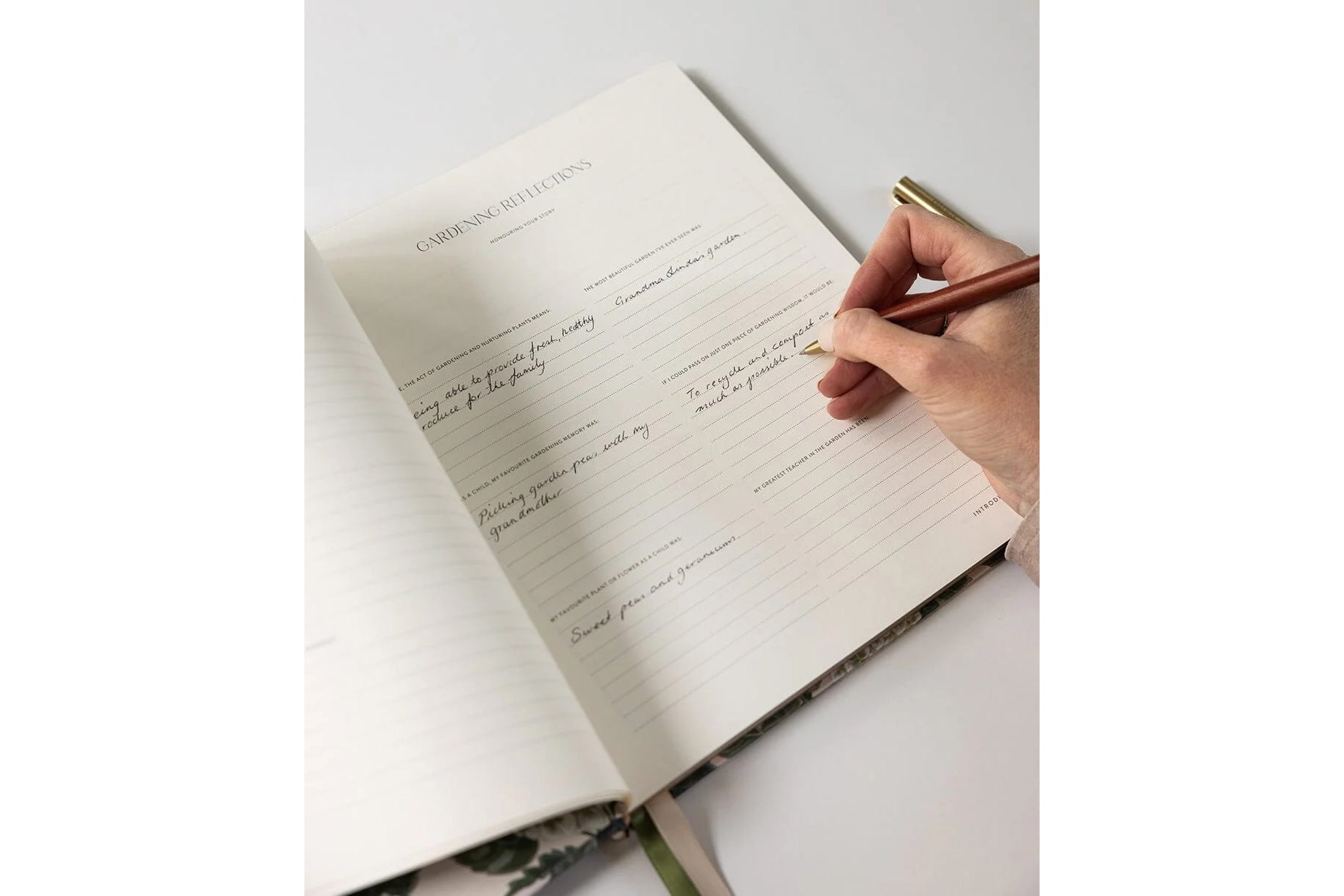 Bespoke Letterpress Heirloom Gardening Journal - Hydrangea | Flywheel | Stationery | Tasmania