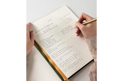 Bespoke Letterpress Heirloom Recipe Book Journal - Basil Green | Flywheel | Stationery | Tasmania