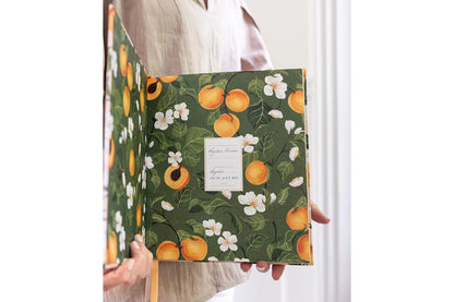 Bespoke Letterpress Heirloom Recipe Book Journal - Peaches | Flywheel | Stationery | Tasmania