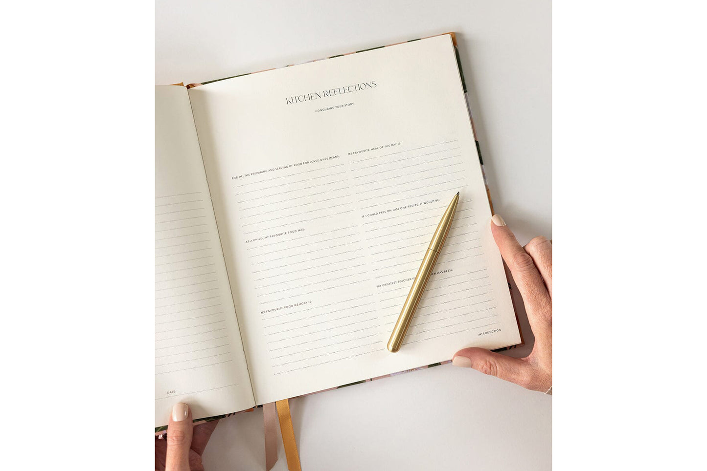 Bespoke Letterpress Heirloom Recipe Book Journal - Peaches | Flywheel | Stationery | Tasmania