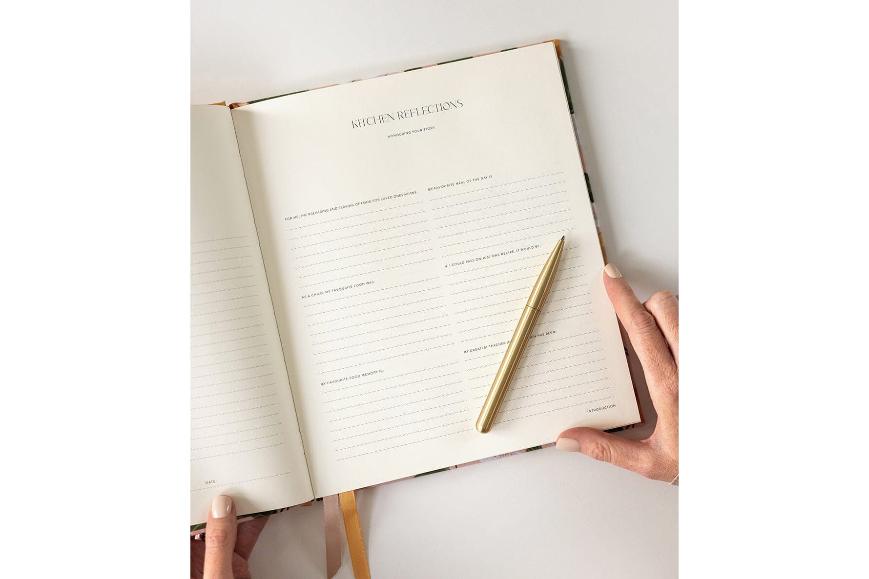 Bespoke Letterpress Heirloom Recipe Book Journal - Peaches | Flywheel | Stationery | Tasmania