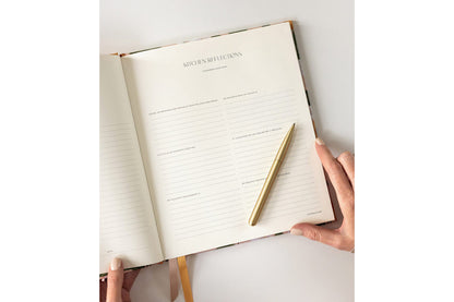 Bespoke Letterpress Heirloom Recipe Book Journal - Peaches | Flywheel | Stationery | Tasmania