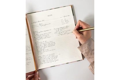 Bespoke Letterpress Heirloom Recipe Book Journal - Peaches | Flywheel | Stationery | Tasmania