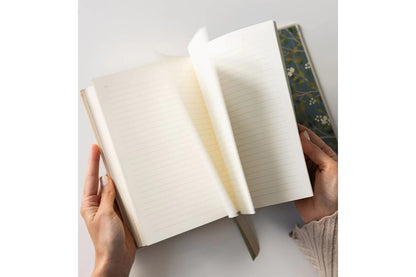 Bespoke Letterpress Lined Linen Journal - Desert Sand | Flywheel | Stationery | Tasmania