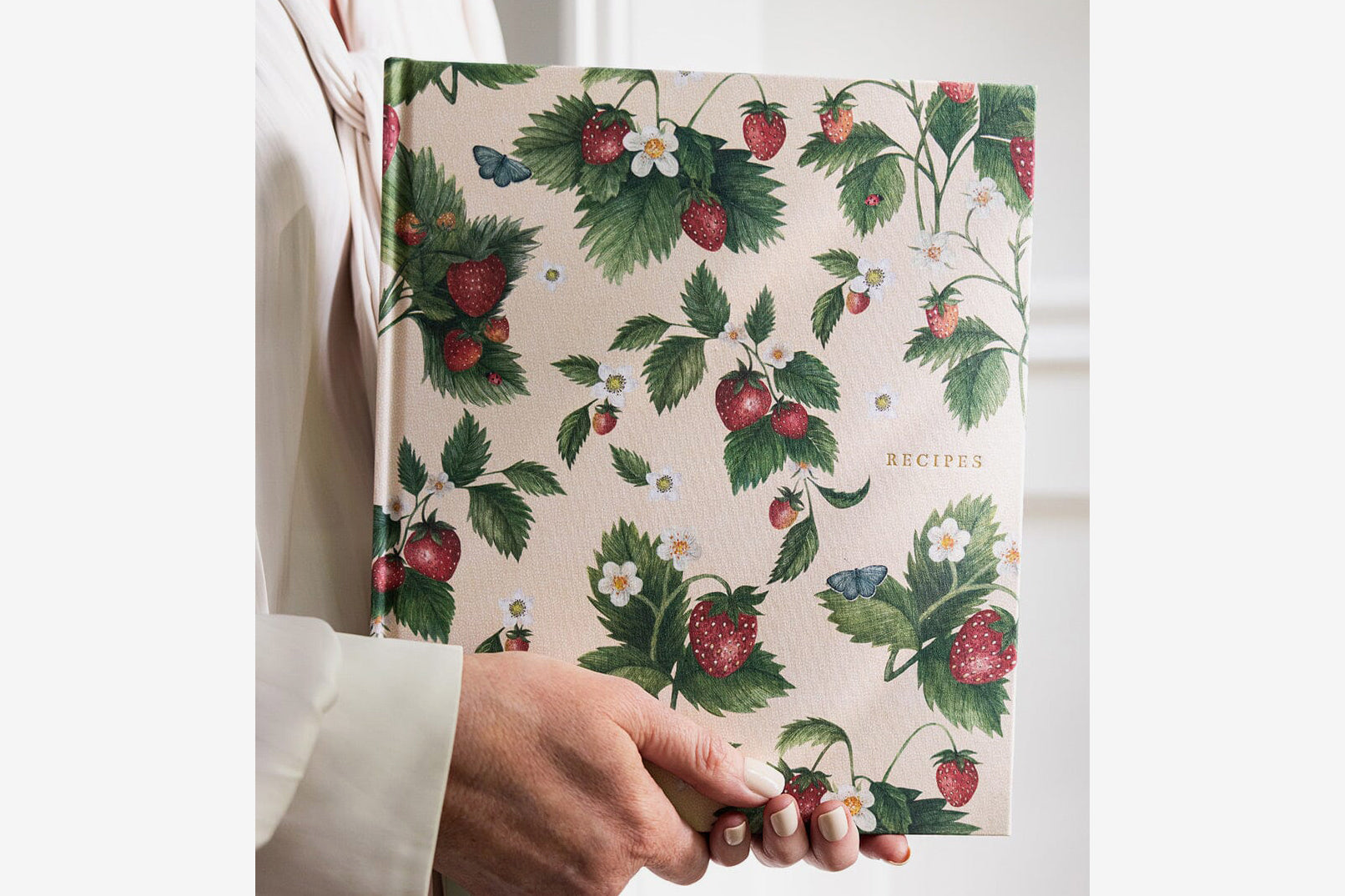 Bespoke Letterpress Heirloom Recipe Book Journal - Strawberries | Flywheel | Stationery | Tasmania