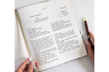 Bespoke Letterpress Heirloom Recipe Book Journal - Strawberries | Flywheel | Stationery | Tasmania
