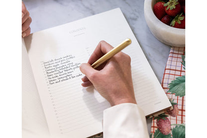 Bespoke Letterpress Heirloom Recipe Book Journal - Strawberries | Flywheel | Stationery | Tasmania