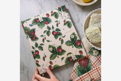 Bespoke Letterpress Heirloom Recipe Book Journal - Strawberries | Flywheel | Stationery | Tasmania
