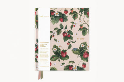 Bespoke Letterpress Heirloom Recipe Book Journal - Strawberries | Flywheel | Stationery | Tasmania