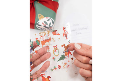Bespoke Letterpress Sticker Collection - Christmas Joy Flywheel Stationery Tasmania