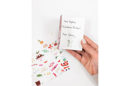 Bespoke Letterpress Sticker Collection - Christmas Sweets Flywheel Stationery Tasmania