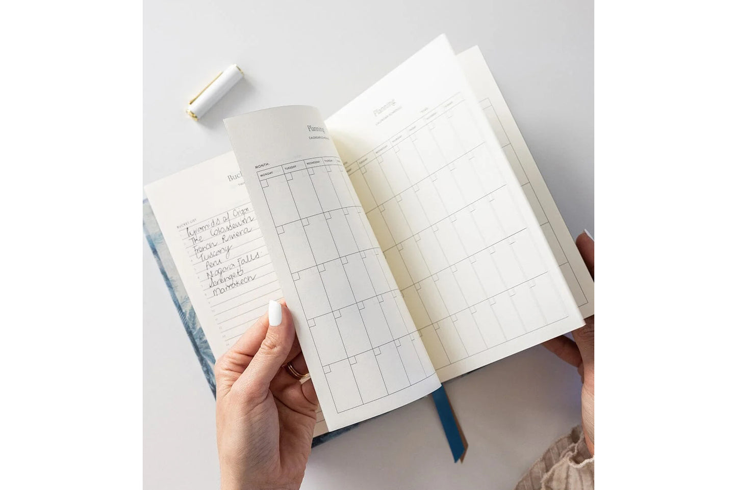 Bespoke Letterpress Travel Planner Journal Flywheel Stationery Tasmania