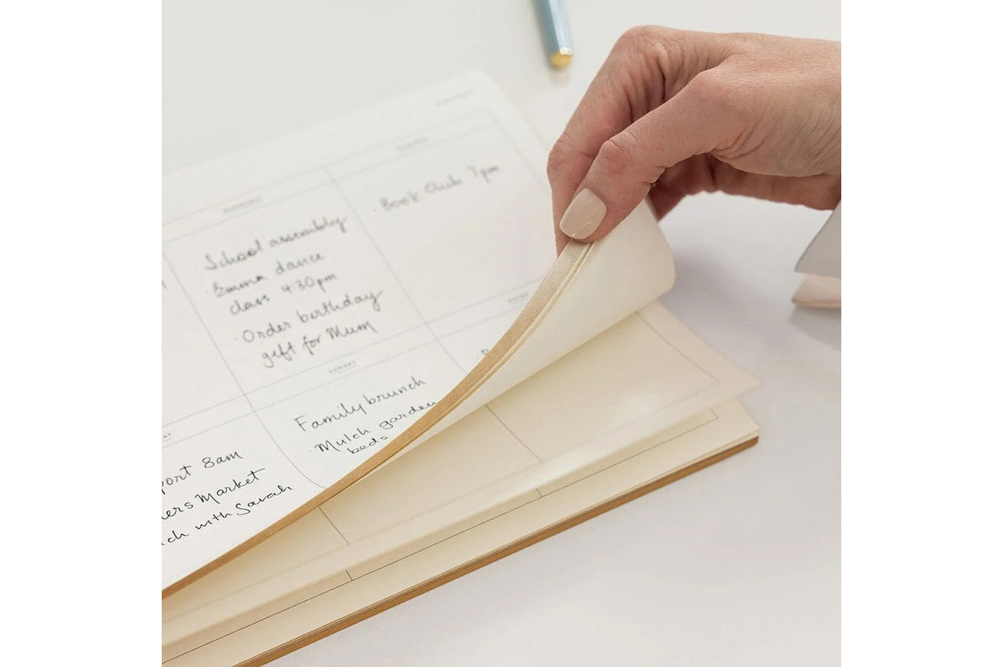 Bespoke Letterpress Weekly Fridge Magnetic Planner Flywheel Stationery Tasmania