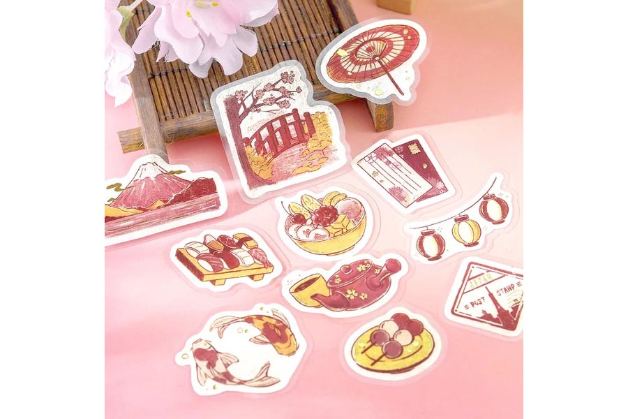 BGM Flake Stickers - To Japan