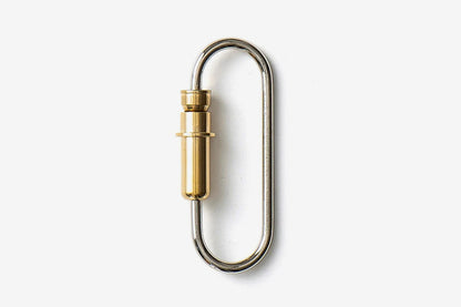 Candy Design & Works Carabiner - Bullet/Nickel & Brass
