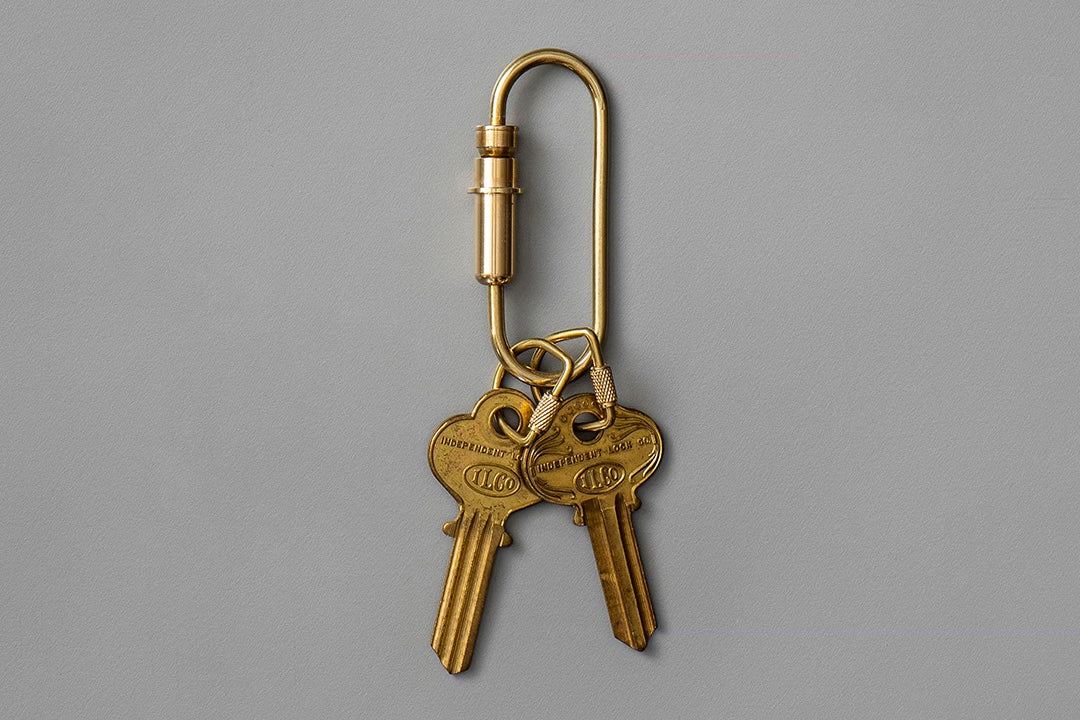Candy Design & Works Carabiner - Bullet/Brass Flywheel Stationery Tasmania