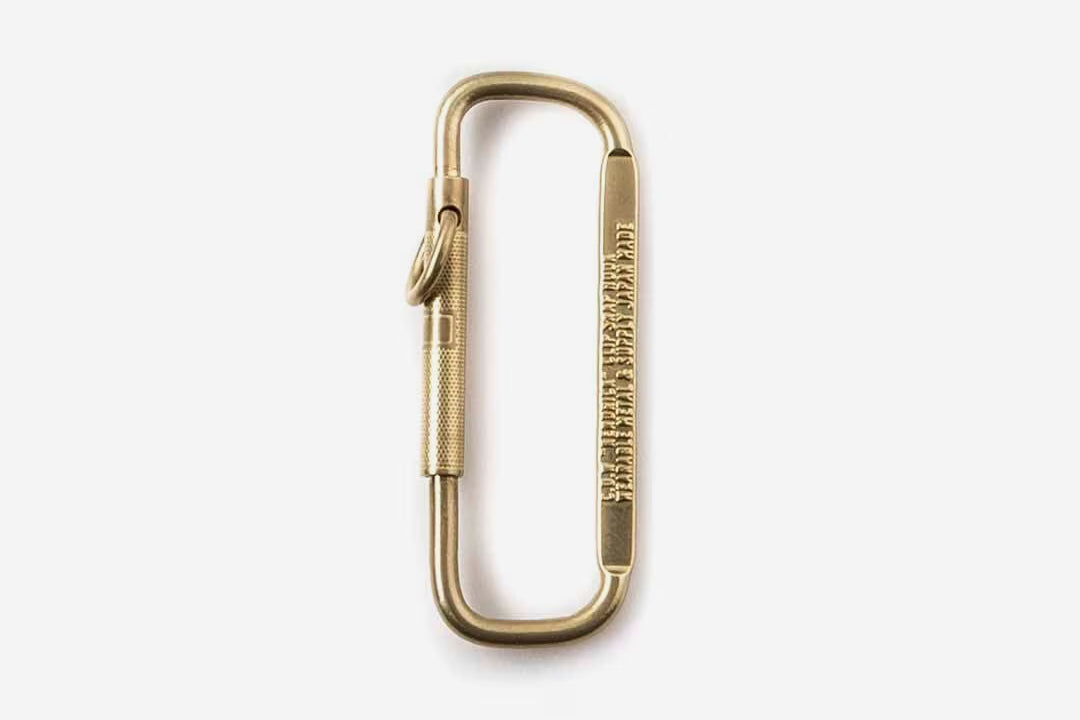 Candy Design & Works Carabiner - Kendric/Brass | Flywheel | Stationery | Tasmania