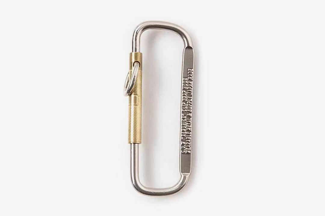 Candy Design & Works Carabiner - Kendric/Nickel & Brass | Flywheel | Stationery | Tasmania