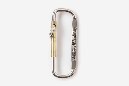 Candy Design & Works Carabiner - Kendric/Nickel & Brass | Flywheel | Stationery | Tasmania