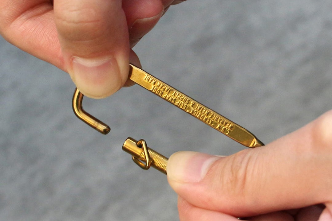 Candy Design & Works Carabiner - Kendric/Brass | Flywheel | Stationery | Tasmania