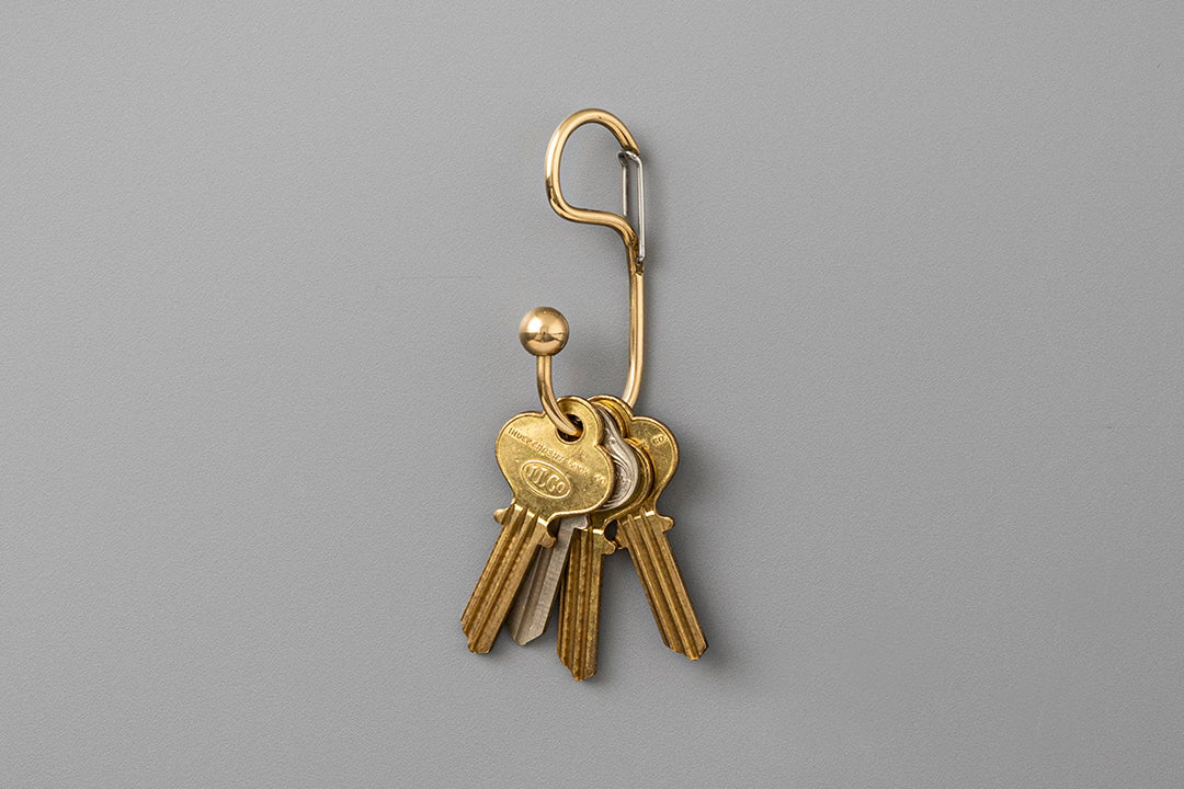 Candy Design & Works Carabiner - Quincy/Brass Flywheel Stationery Tasmania