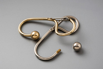 Candy Design & Works Carabiner - Quincy/Brass Flywheel Stationery Tasmania