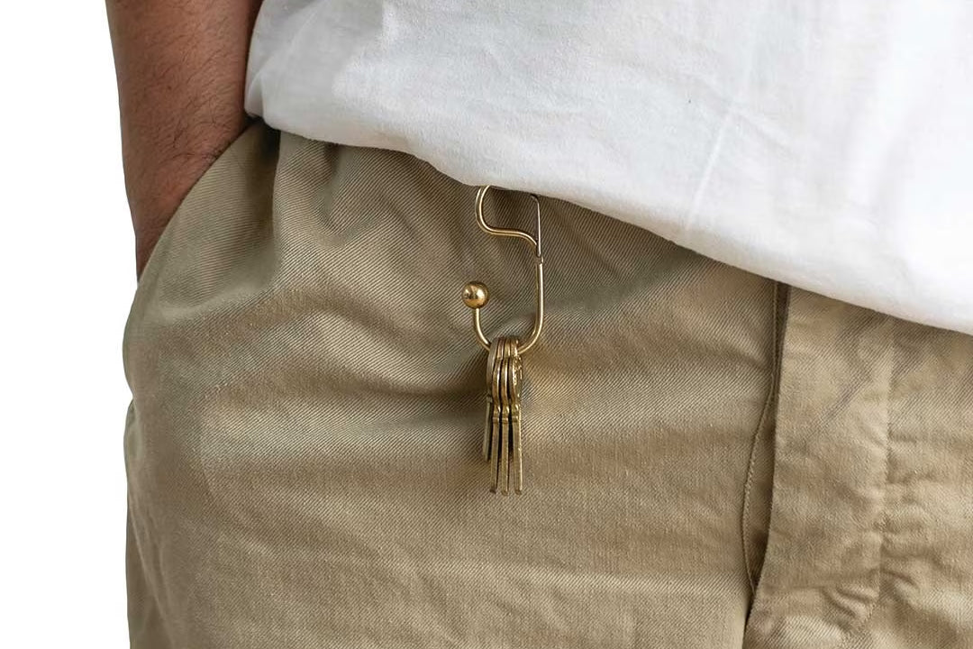 Candy Design & Works Carabiner - Quincy/Brass Flywheel Stationery Tasmania