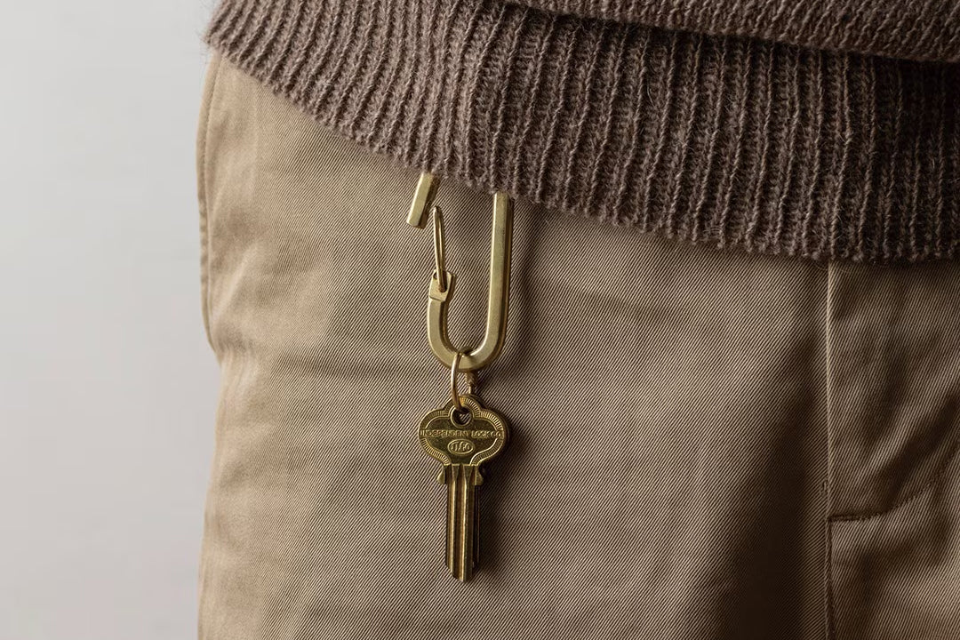 Candy Design & Works Carabiner - Raff/Brass Flywheel Stationery Tasmania