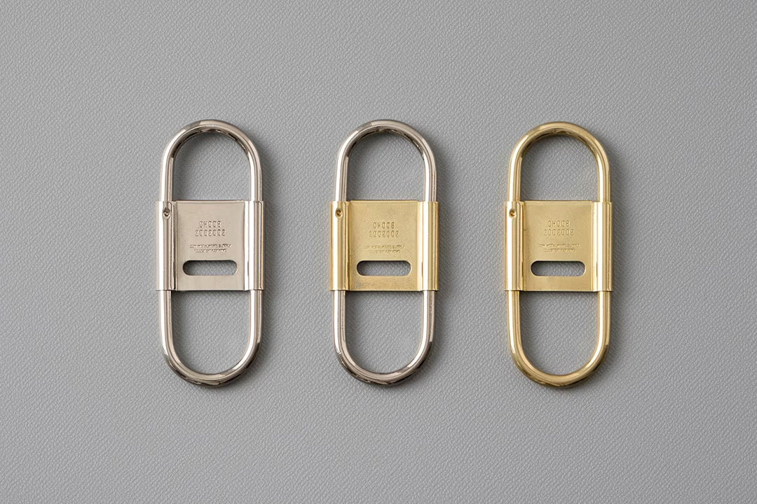 Candy Design & Works Carabiner - Delta/Nickel & Brass Flywheel Stationery Tasmania
