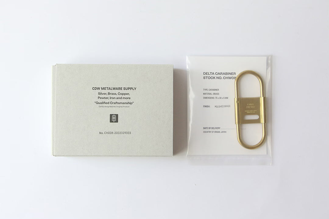 Candy Design & Works Carabiner - Delta/Nickel & Brass Flywheel Stationery Tasmania
