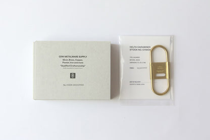Candy Design & Works Carabiner - Delta/Nickel & Brass Flywheel Stationery Tasmania