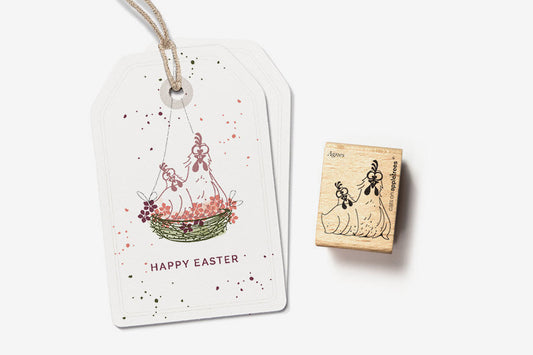 Cats on Appletrees Stamp - Agnes the Chicken