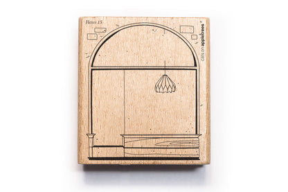 Cats on Appletrees Stamp - Arched Shop Window