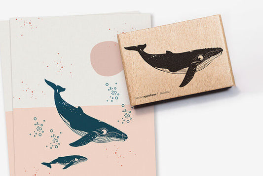 Cats on Appletrees Stamp - Baltilde the Whale