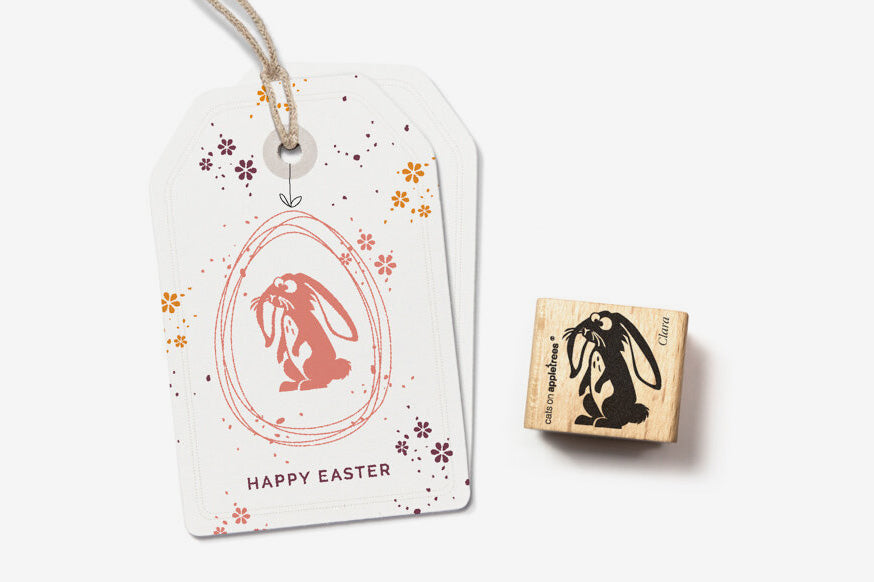 Cats on Appletrees Stamp - Clara the Rabbit