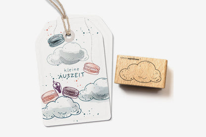 Cats on Appletrees Stamp - Cloud Large